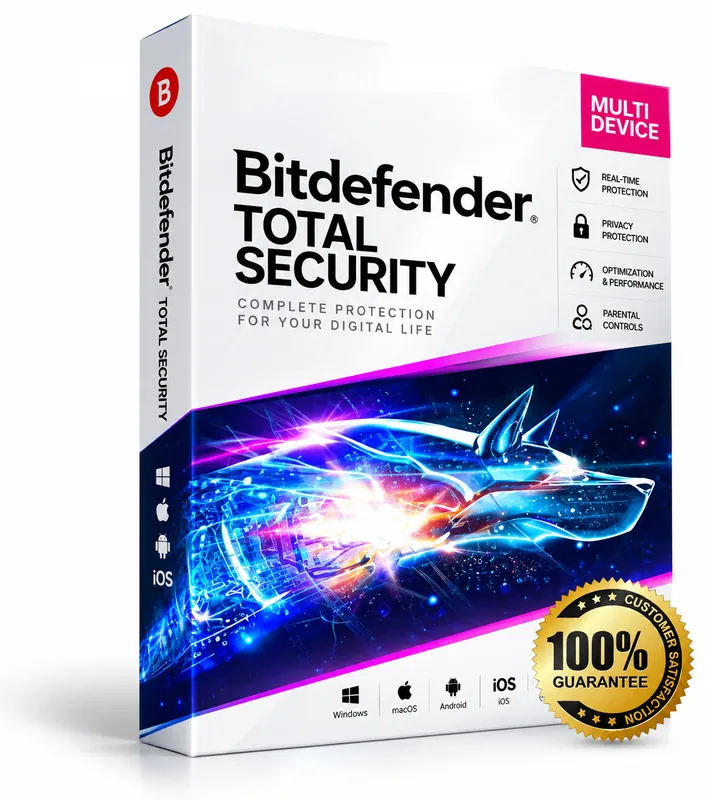 Bitdefender Total Security product box