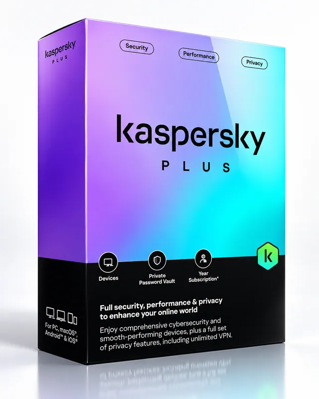 Kaspersky Plus product box