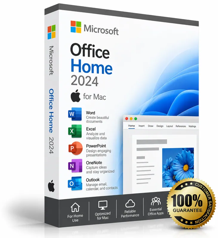 Microsoft Office Home 2024 for Mac product box
