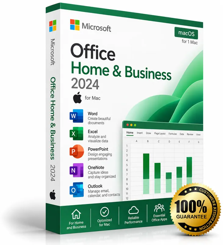 Microsoft Office Home & Business 2024 for Mac product box