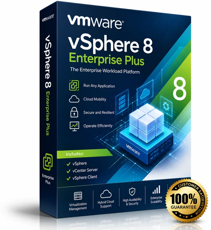 VMware vSphere 8 Enterprise Plus product box