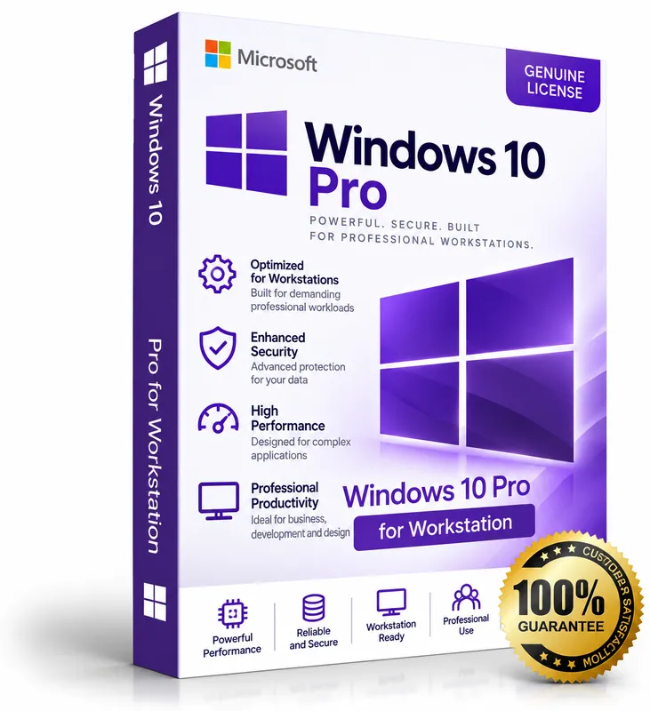 Windows 10 Pro for Workstations product box