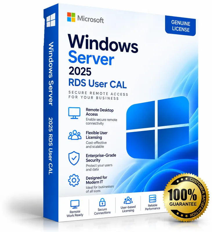 Windows Server 2025 RDS CALs product box
